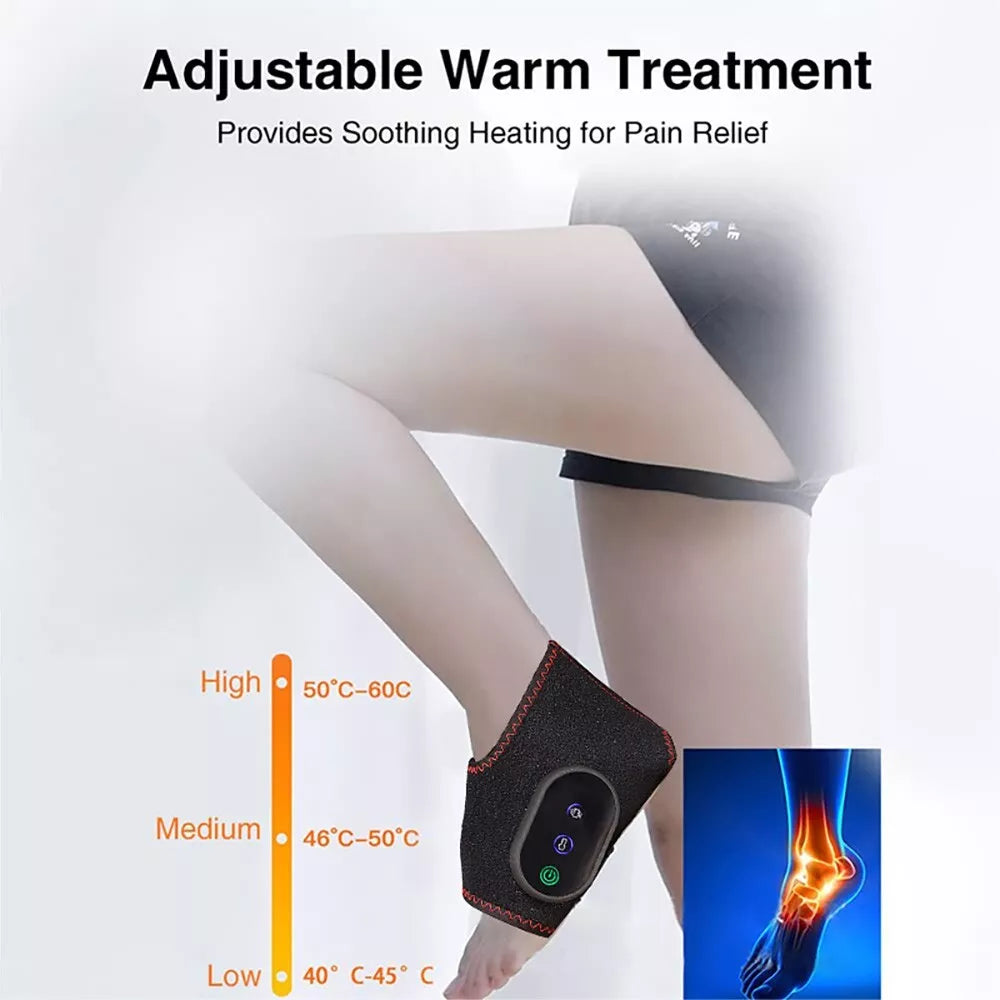 Massaggiatore per gambe riscaldato senza fili con fascia a compressione per ufficio