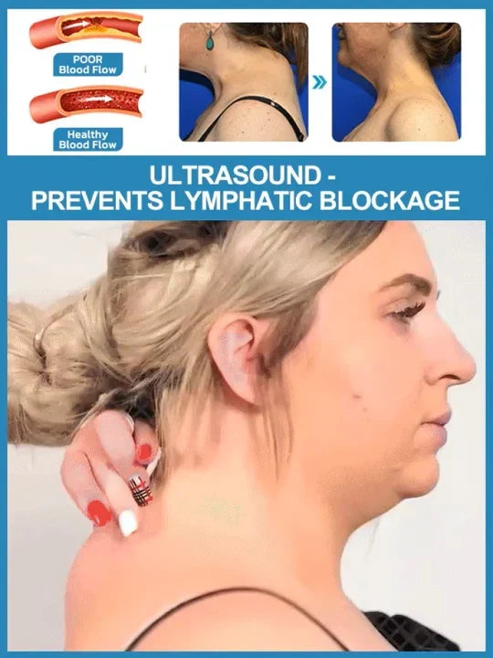 Massaggiatore per il collo | Drenaggio linfatico ad ultrasuoni | Dispositivo di massaggio wireless