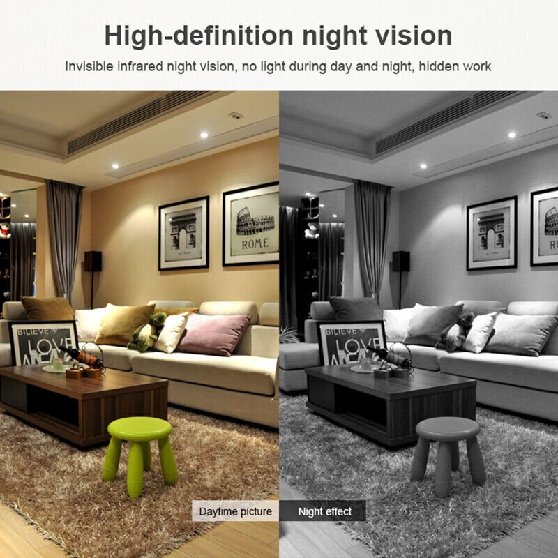 Micro Telecamera WiFi HD Compatta con Audio e Visione Notturna