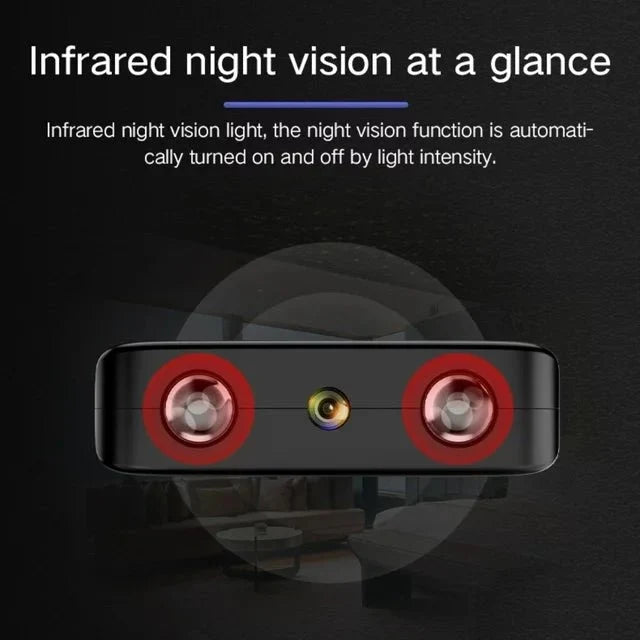 Micro Telecamera WiFi HD Compatta con Audio e Visione Notturna