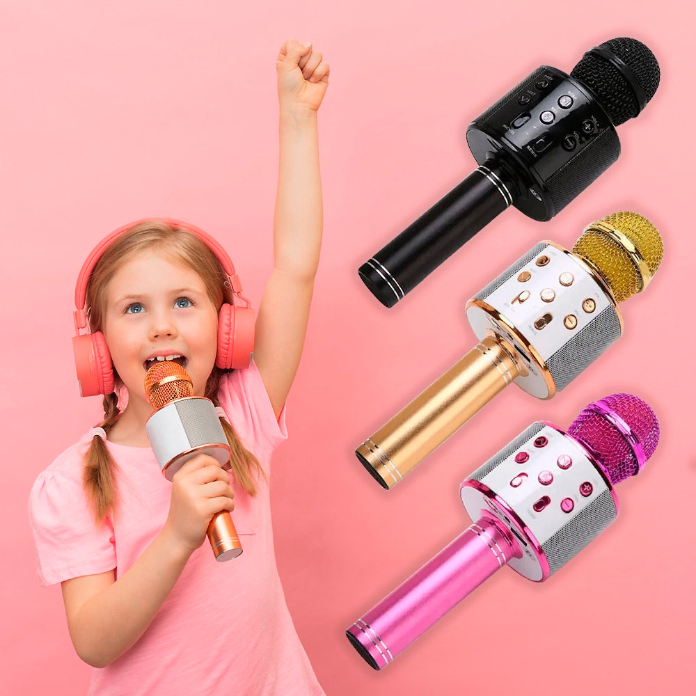 Microfono per Karaoke con Bluetooth e Altoparlante