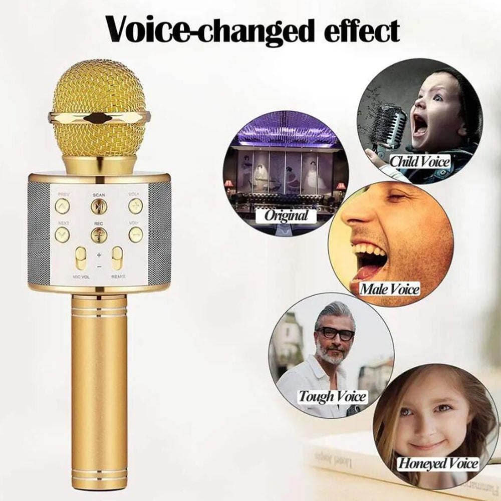 Microfono per Karaoke con Bluetooth e Altoparlante