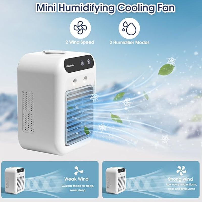 Mini condizionatore portatile con funzione di raffreddamento e umidificazione
