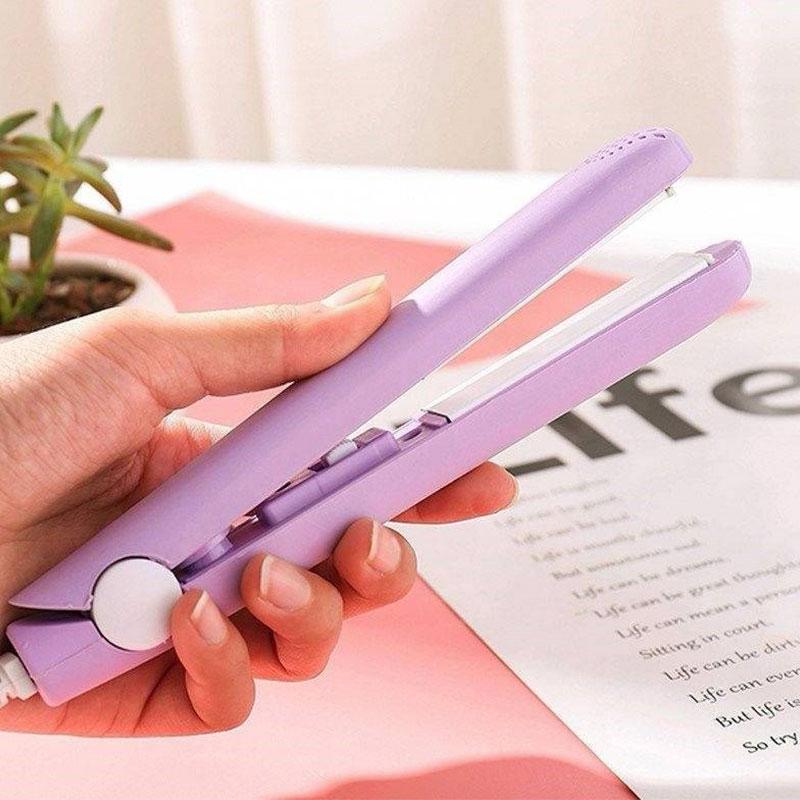 Mini piastra per capelli multifunzione 2 in 1 in ceramica
