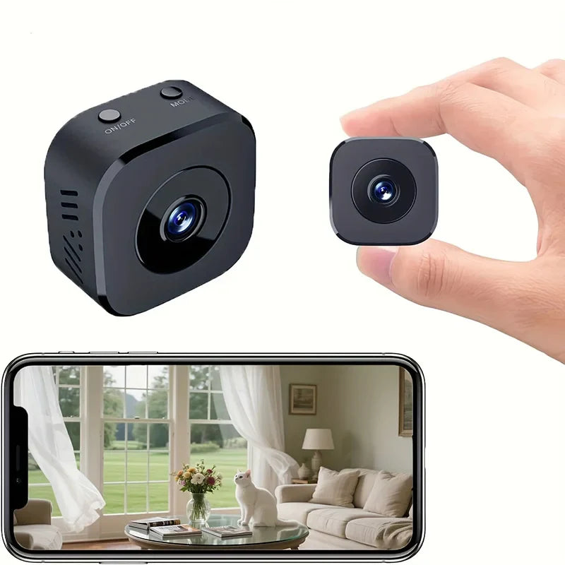 Mini Telecamera di Sicurezza 1080P con WiFi e Visione Notturna – Sorveglianza Senza Fili con Rilevamento di Movimento
