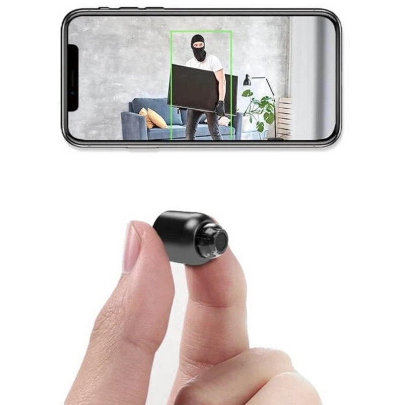 Mini telecamera di sicurezza Wi-Fi con avvisi in tempo reale e visione notturna