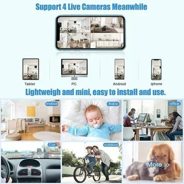 Mini telecamera magnetica wireless con trasmissione audio e video in tempo reale