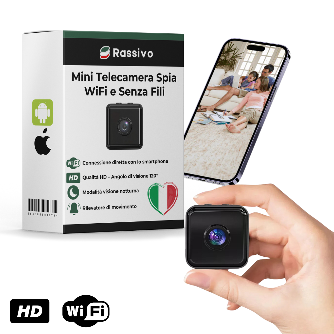 Mini telecamera spia senza fili con funzione di registrazione