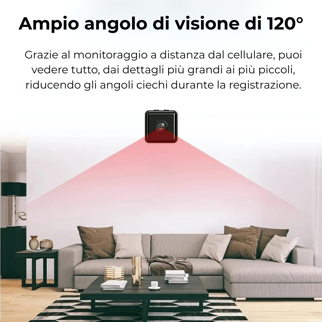Mini telecamera spia senza fili con funzione di registrazione