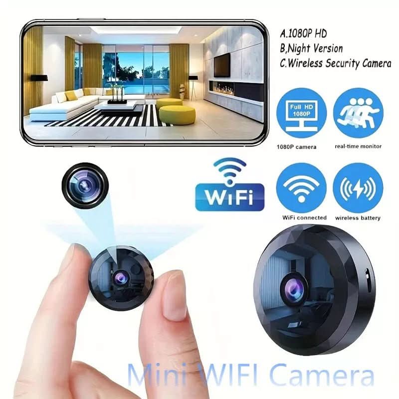 Mini telecamera WiFi per sorveglianza discreta con risoluzione HD 1080P