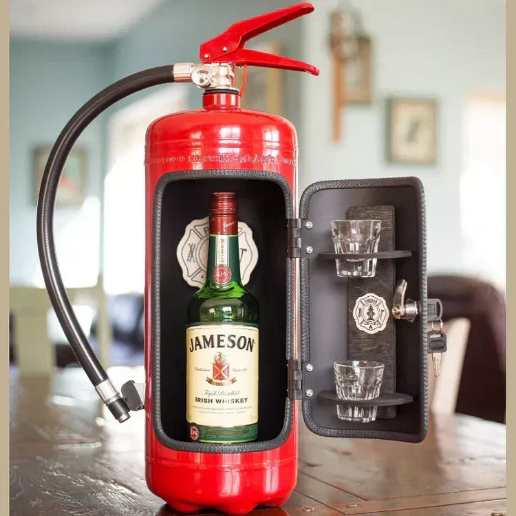 Mobile Bar Nascosto a Forma di Estintore - Unico ed Elegante