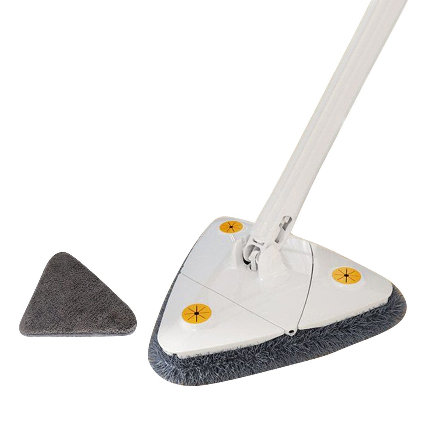 Mop triangolare flessibile con sistema di strizzatura