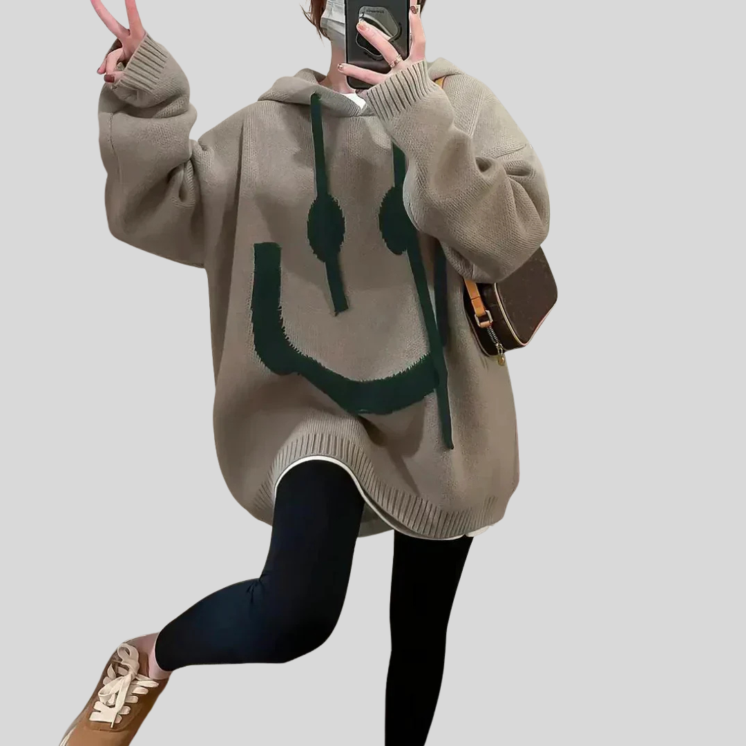 Morbida felpa oversize con cappuccio