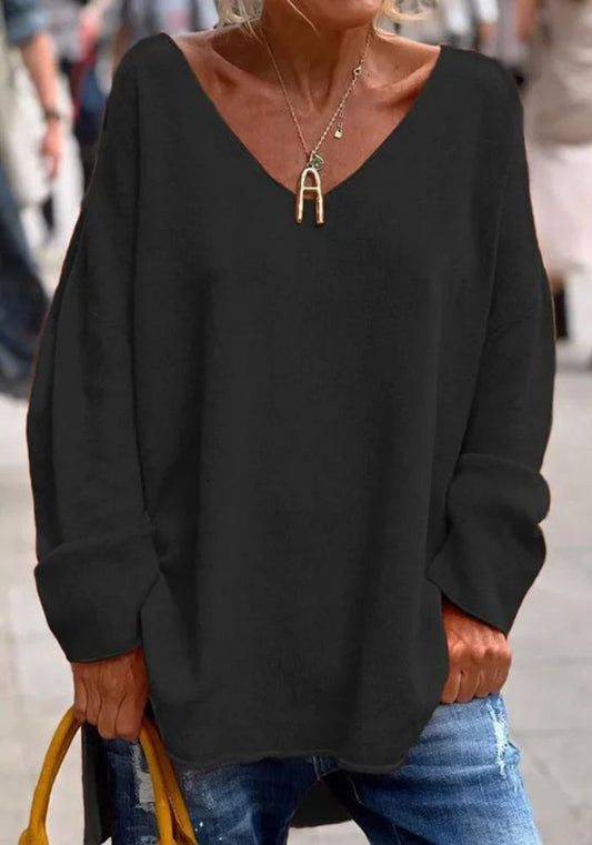Morbido maglione in cashmere dal taglio oversize