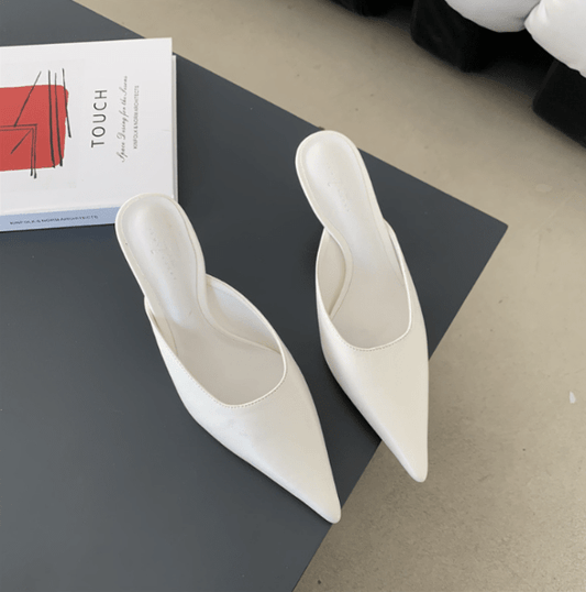 Mules da donna con tacco e punta stretta, eleganti e moderni