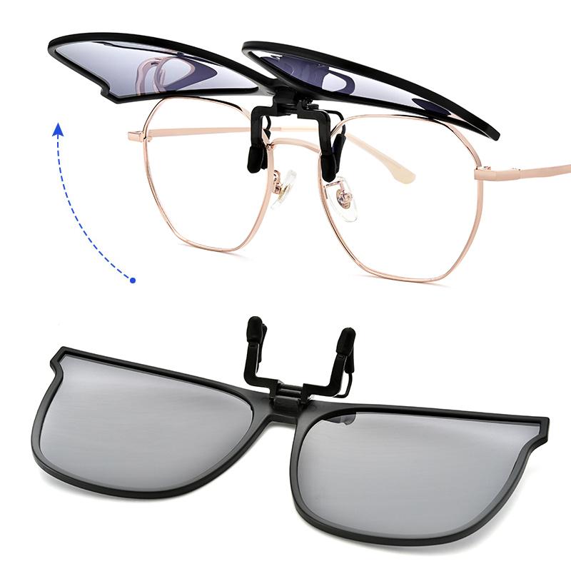 Nuovi occhiali da sole polarizzati clip-on ribaltabili