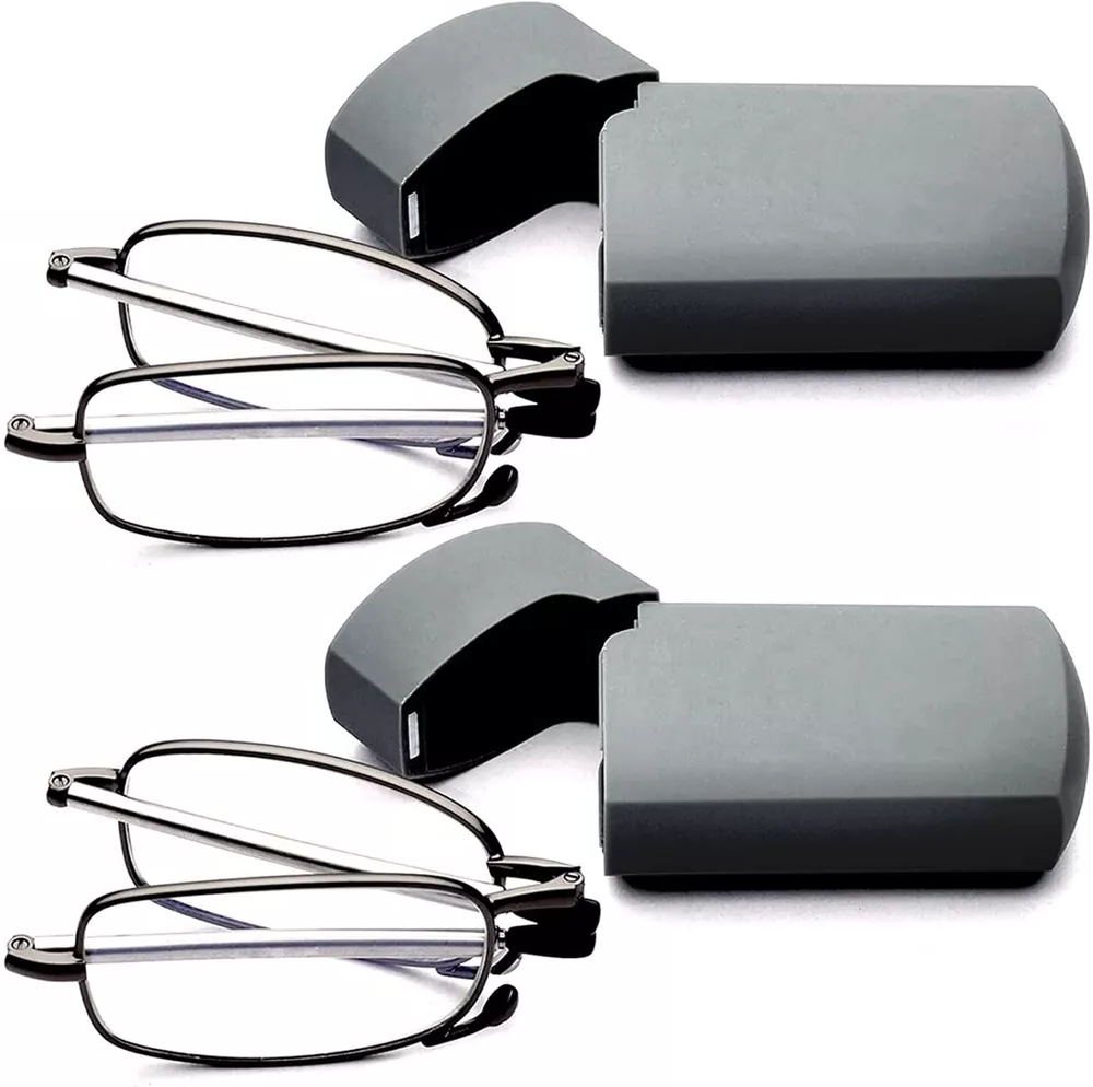 Occhiali da lettura pieghevoli con custodia - Design portatile