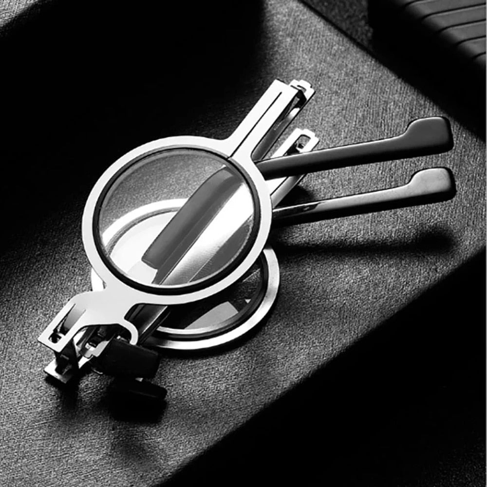 Occhiali da lettura pieghevoli con lenti antigraffio e custodia