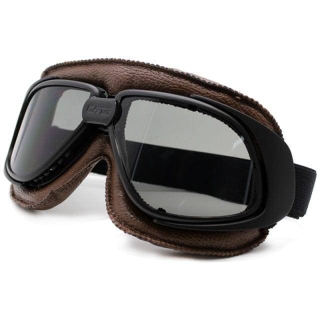 Occhiali da moto classici stile pilota