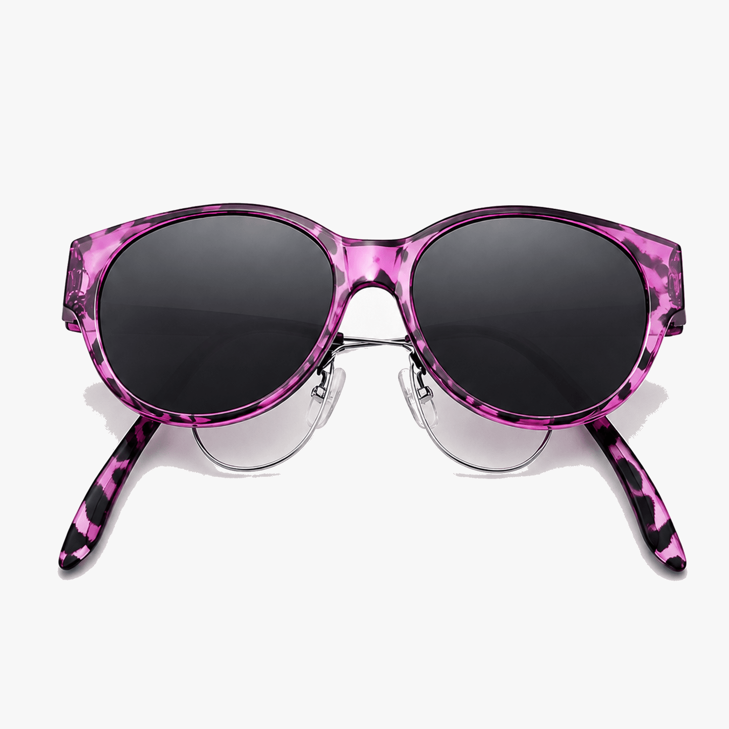 Occhiali da sole cat eye oversized da sovrapporre agli occhiali da vista