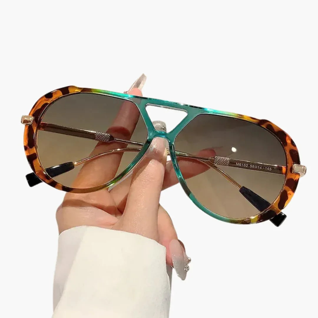 Occhiali da Sole da Donna con Protezione UV400 e Montatura Bicolore