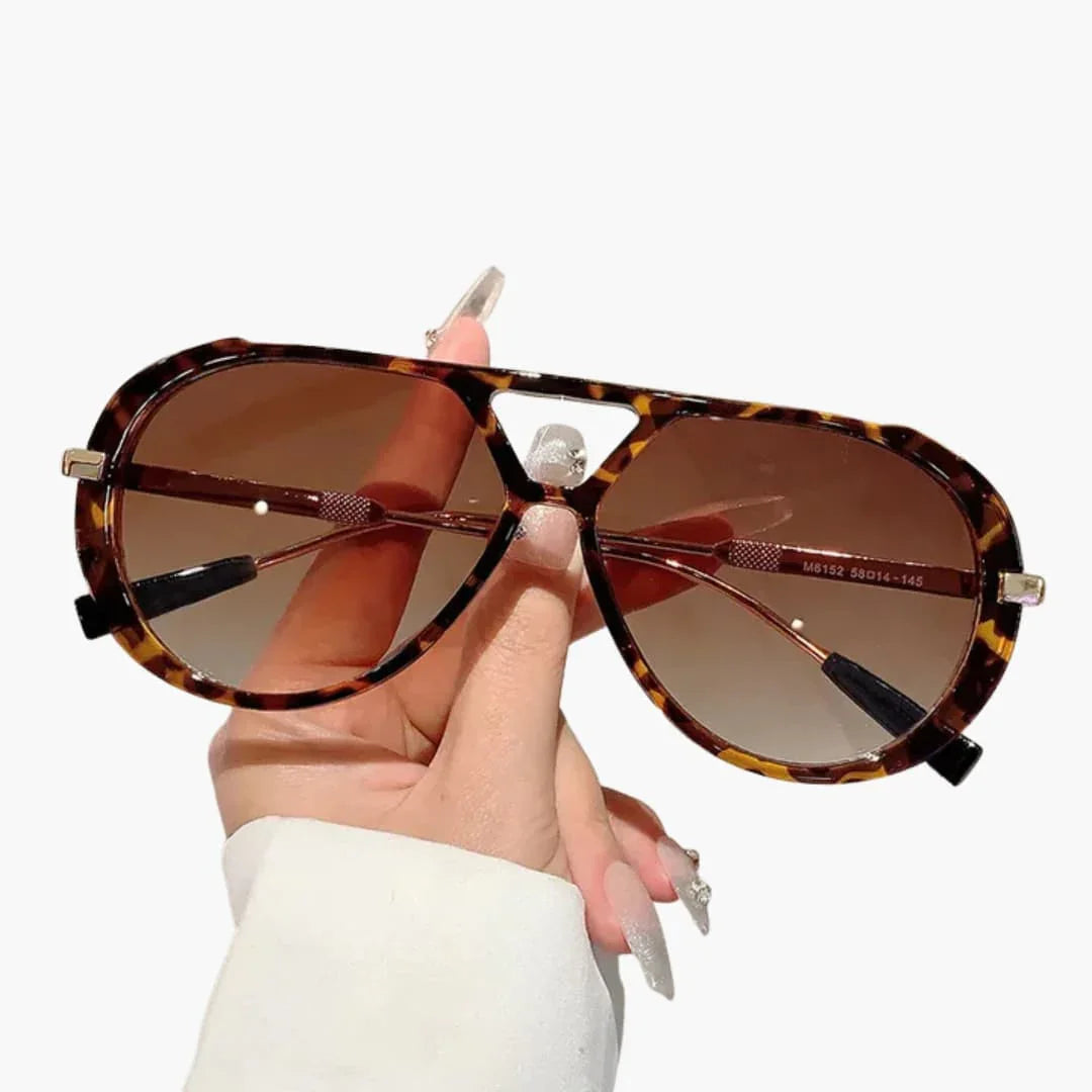 Occhiali da Sole da Donna con Protezione UV400 e Montatura Bicolore