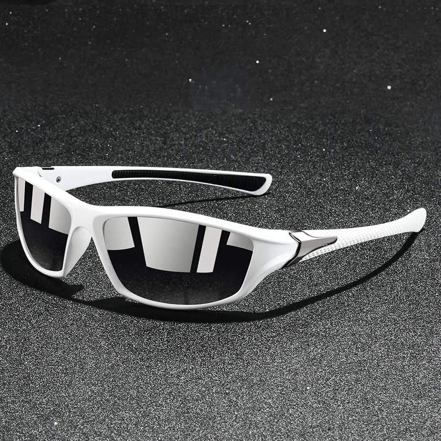 Occhiali da sole sportivi da uomo polarizzati UV400 – Montatura leggera e aste gommate