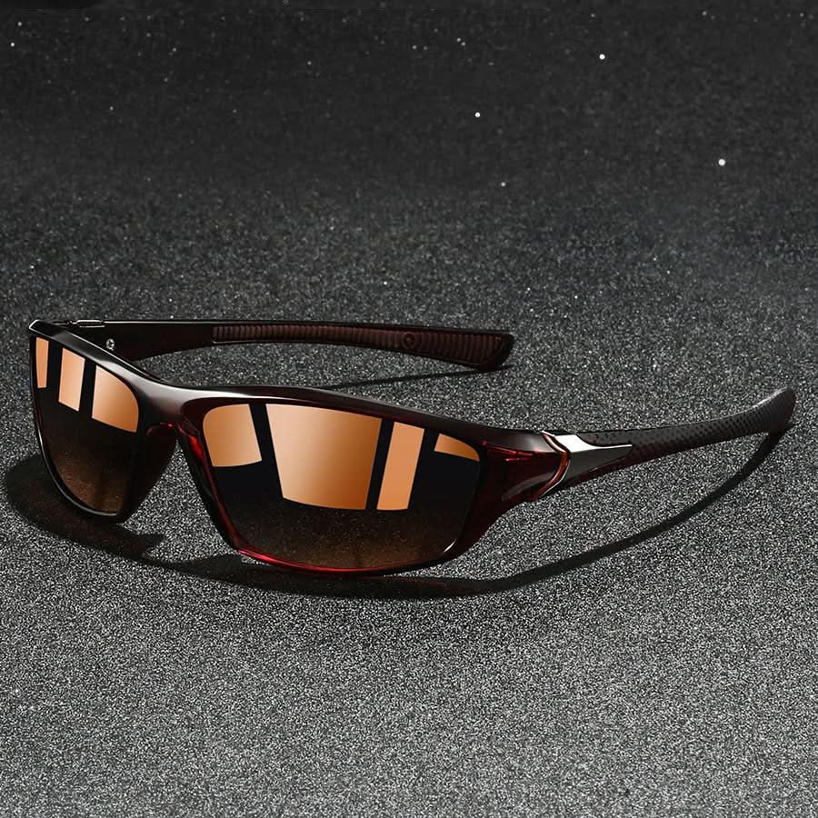 Occhiali da sole sportivi da uomo polarizzati UV400 – Montatura leggera e aste gommate