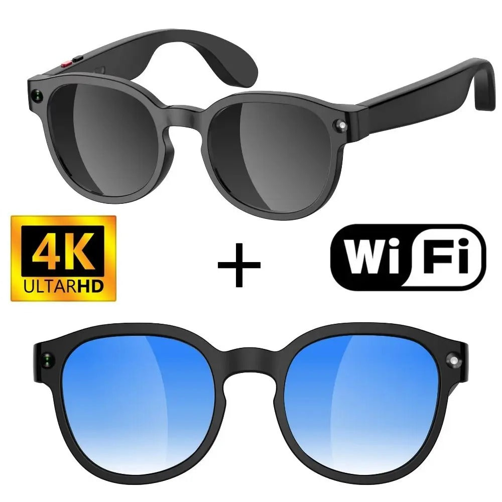 Occhiali da sorveglianza con registrazione video 4K