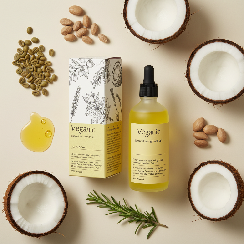 Olio Naturale per la Cura del Cuoio Capelluto e la Crescita dei Capelli