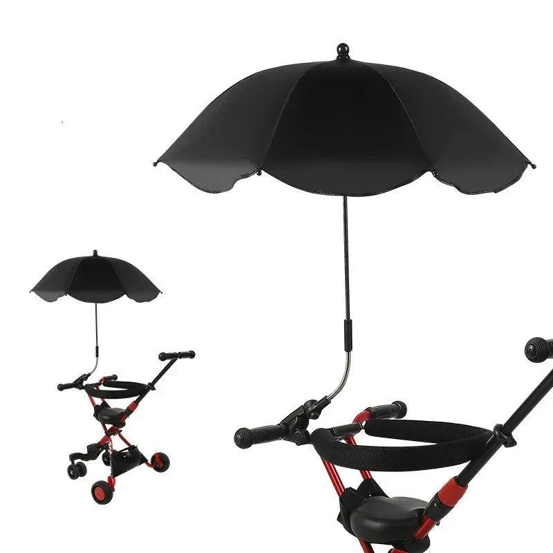 Ombrellino parasole regolabile per passeggino con protezione UV
