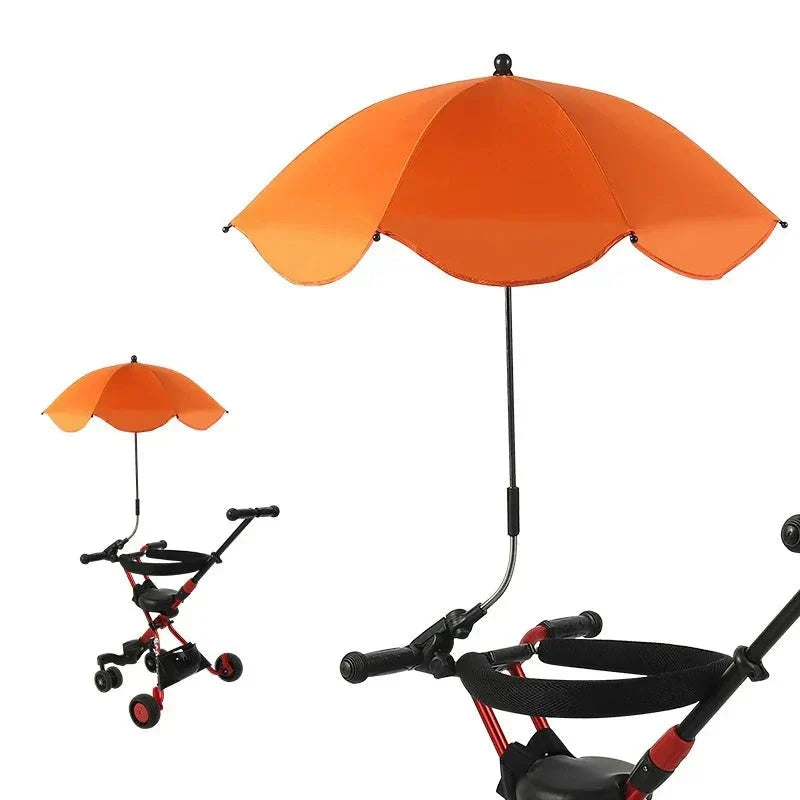 Ombrellino parasole regolabile per passeggino con protezione UV