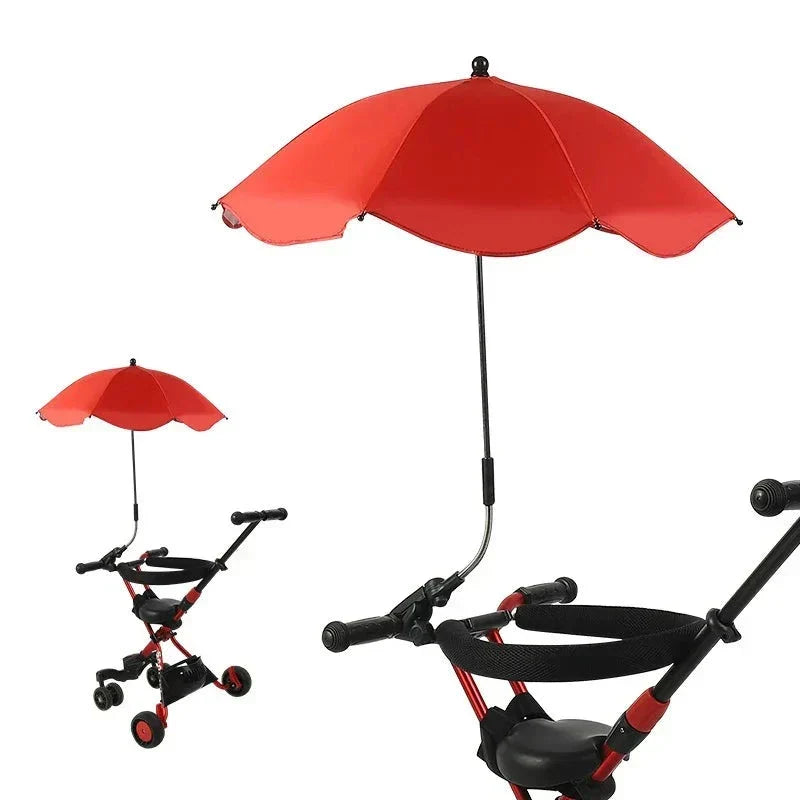 Ombrellino parasole regolabile per passeggino con protezione UV
