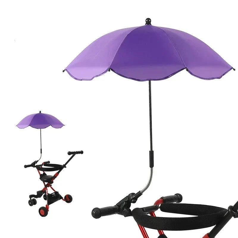 Ombrellino parasole regolabile per passeggino con protezione UV