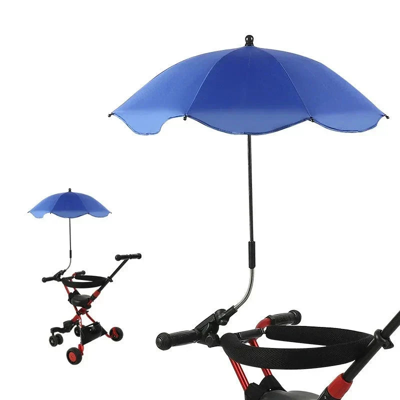 Ombrellino parasole regolabile per passeggino con protezione UV