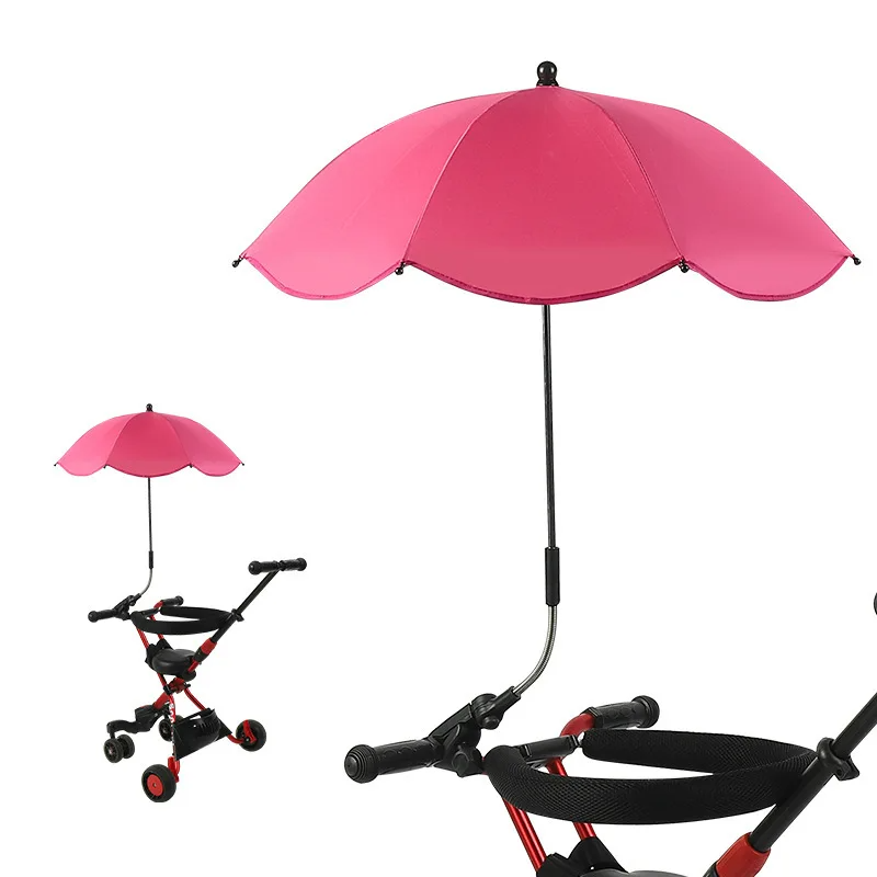 Ombrellino parasole regolabile per passeggino con protezione UV