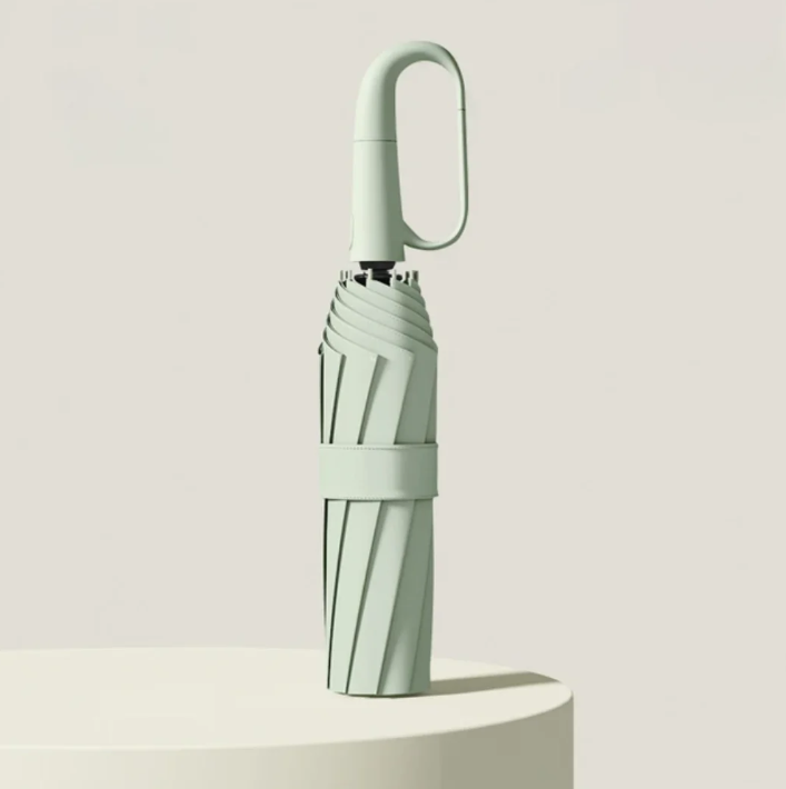 Ombrello antivento con bordo riflettente