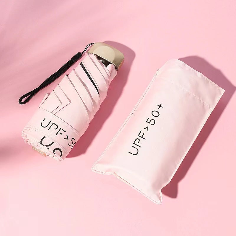 Ombrello pieghevole da donna con protezione UV e meccanismo innovativo