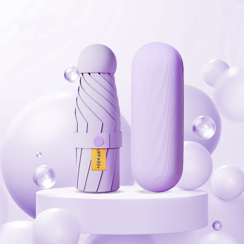 Ombrello pieghevole da donna con protezione UV e meccanismo innovativo