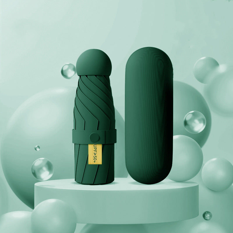 Ombrello pieghevole da donna con protezione UV e meccanismo innovativo