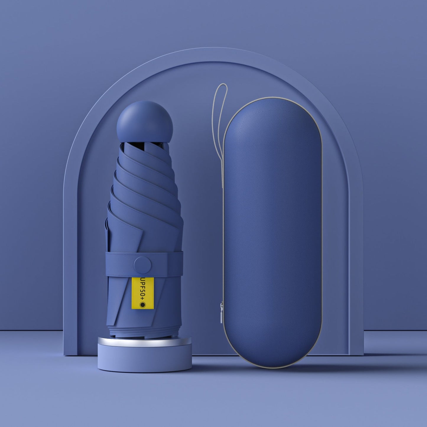 Ombrello pieghevole da donna con protezione UV e meccanismo innovativo