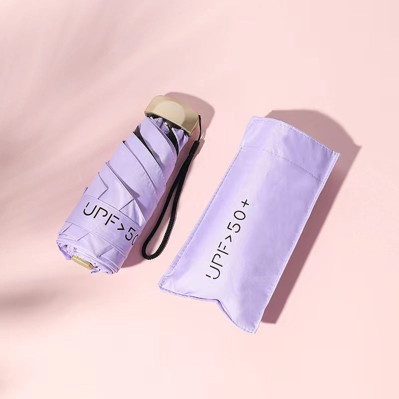 Ombrello pieghevole da donna con protezione UV e meccanismo innovativo