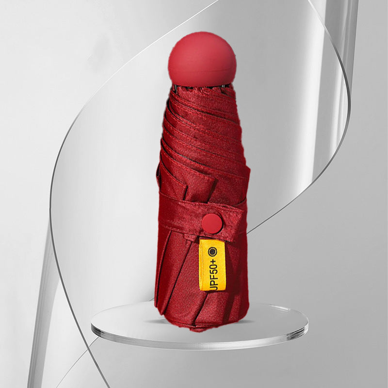 Ombrello pieghevole da donna con protezione UV e meccanismo innovativo