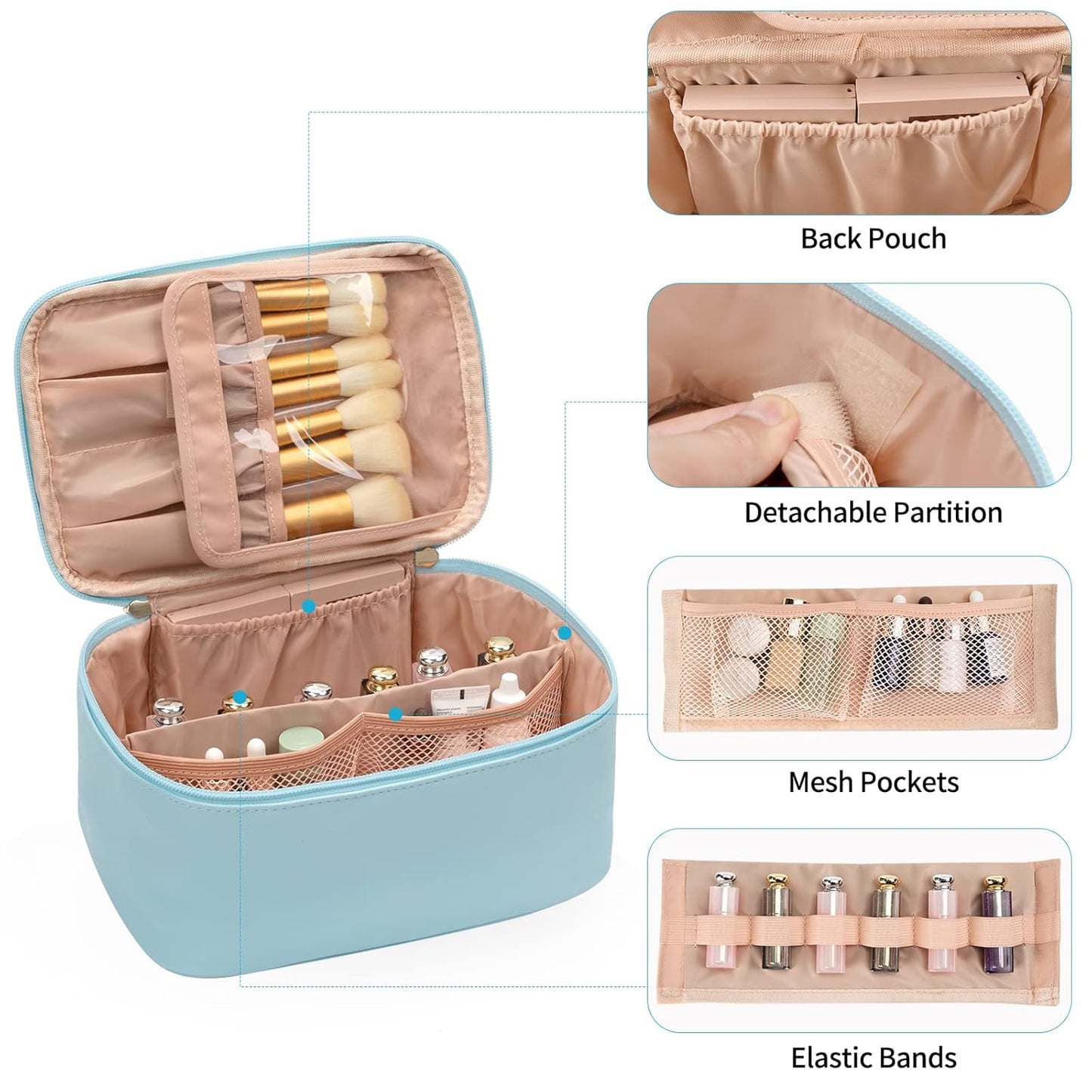 Organizzatore per Makeup da Viaggio con Divisori