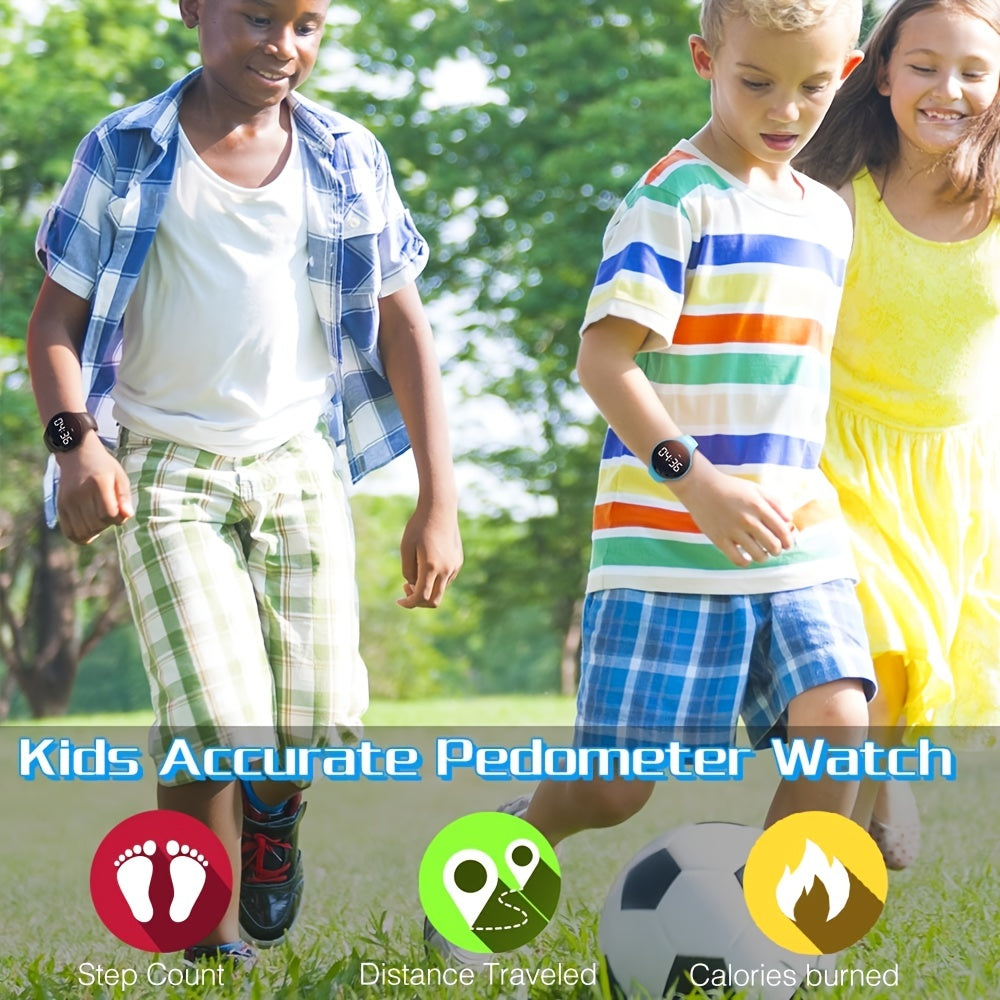 Orologio contapassi digitale a LED con allarme a vibrazione – Fitness tracker per bambini