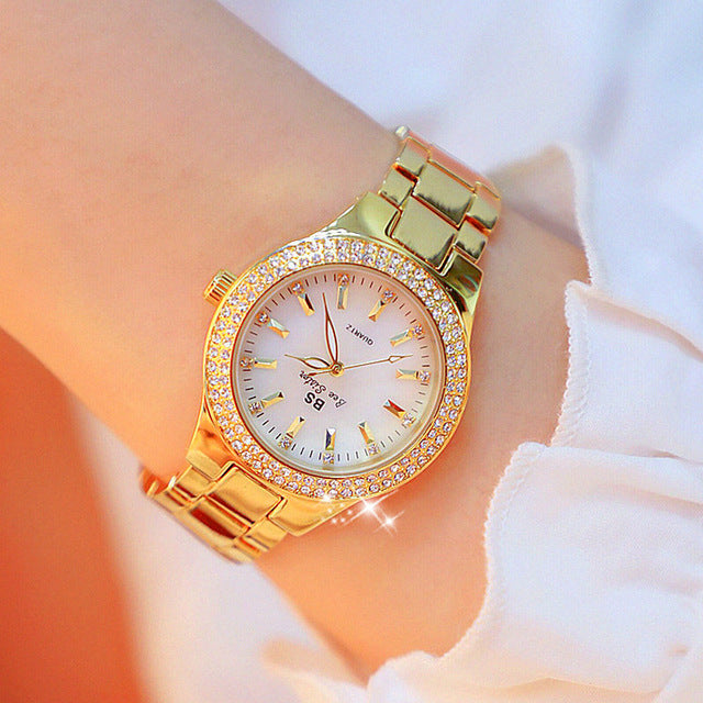 Orologio da donna al quarzo in acciaio inossidabile 32 mm argento