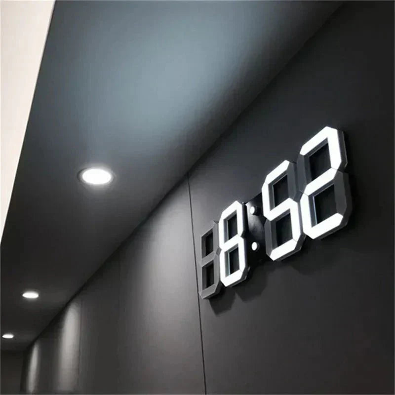 Orologio da Parete Digitale 3D a LED – Design Moderno con Funzione Dimmerabile e Visibilità Ottimale