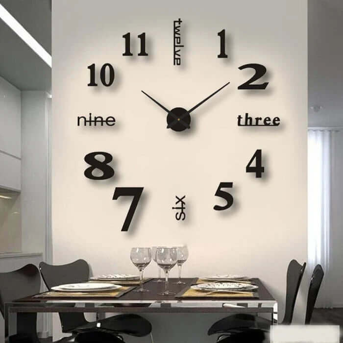 Orologio da Parete Fai da Te Grande 60-130 cm - Design Moderno