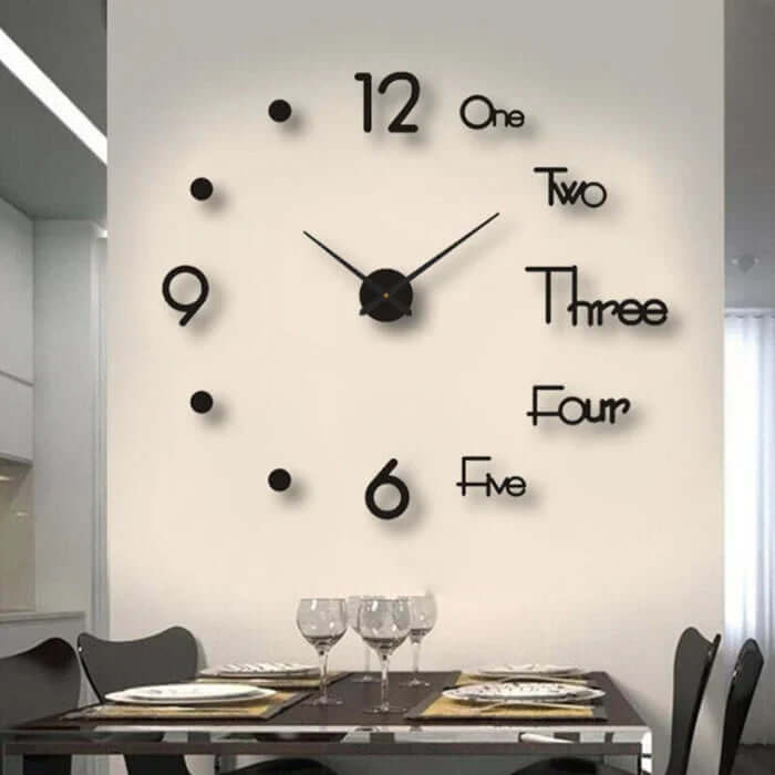 Orologio da Parete Fai da Te Grande 60-130 cm - Design Moderno