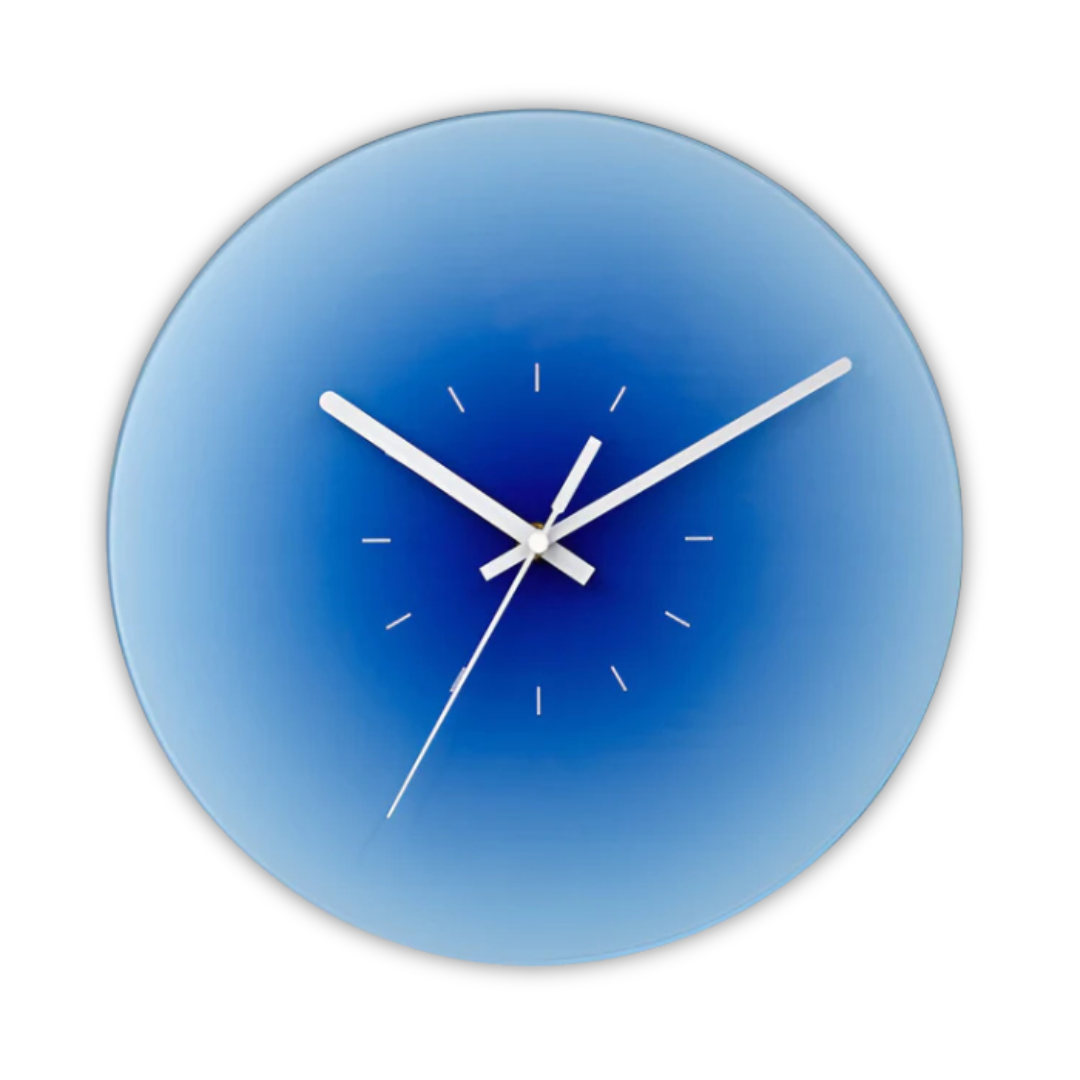 Orologio da Parete in Vetro Sunset | Design Moderno Sfumato